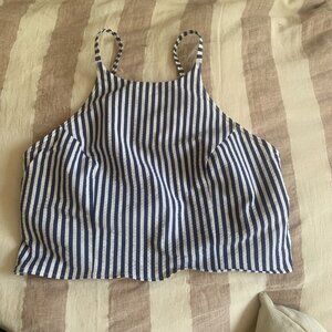 Lululemon - Seersucker High-Neck Longline Swim Top